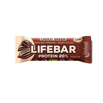 Lifebar Baton cu Proteine si Ciocolata Raw Bio Lifefood 47gr