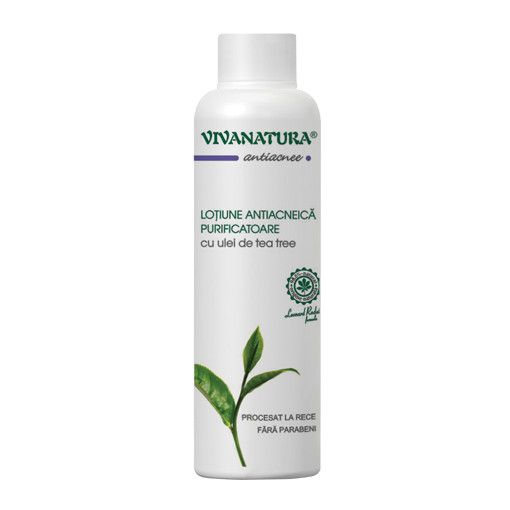 Lotiune Antiacneica Purificatoare cu Ulei de Tea Tree Viva Natura 150ml