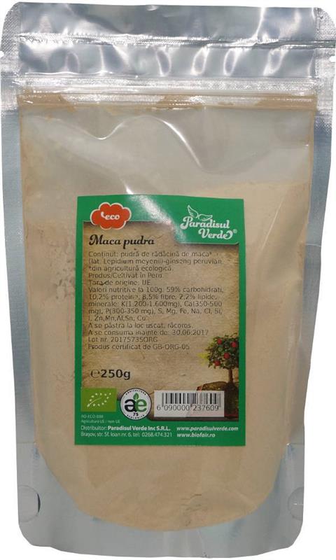 Maca Pudra Bio Paradisul Verde 250gr