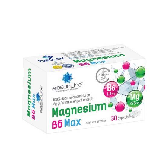 Magnesium B6 Max BioSunLine 30 capsule Helcor