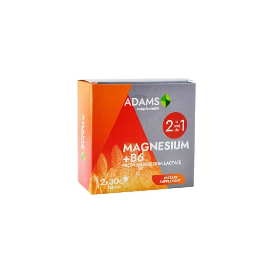 Magneziu + B6 Adams Vision 30cpr x 30cpr