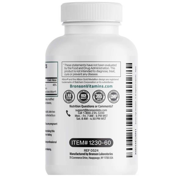 Magneziu Bisglicinat 200 miligrame 60 capsule Bronson Laboratories