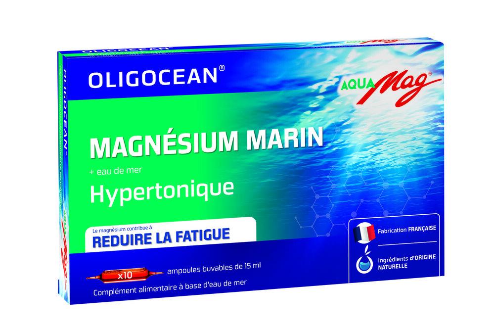 Magneziu marin AquaMag - Oligocean, 20 fiole x 15ml, 300ml, Laboratoires Super Diet