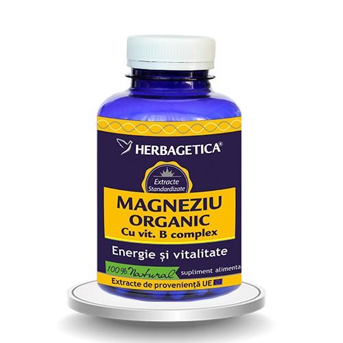 Magneziu Organic Herbagetica 120cps