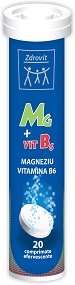 Magneziu + Vitamina B6 Zdrovit 20cpr.efervescente