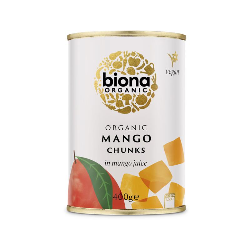 Mango Bucati in Suc de Mango Bio 400gr Biona