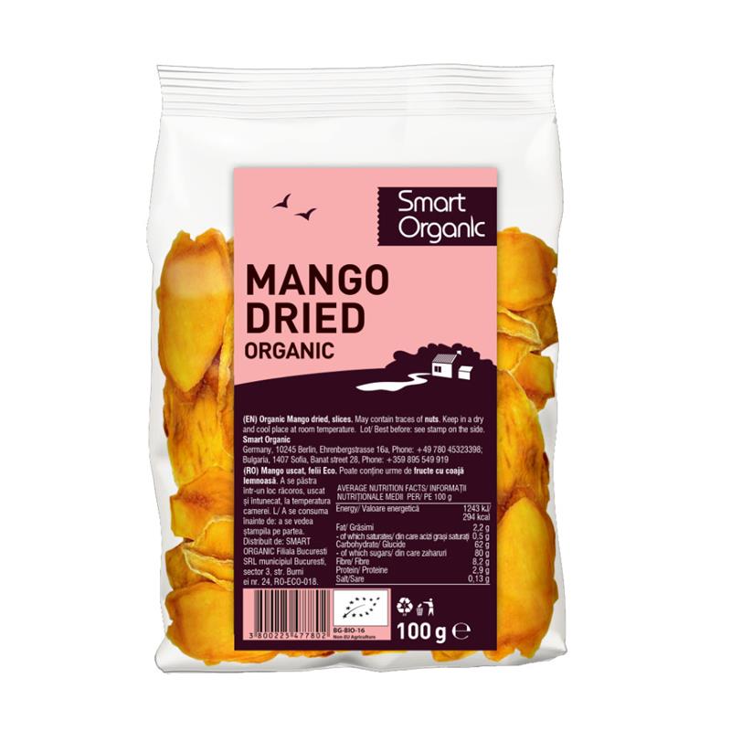 Mango Uscat Felii Bio Dragon Superfoods 100gr