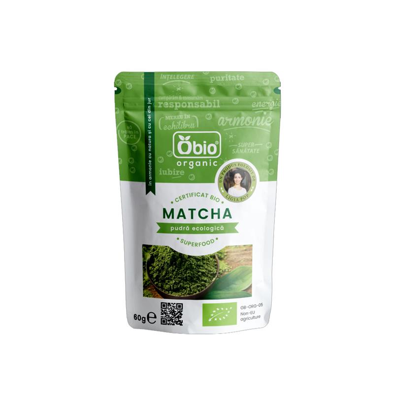 Matcha (Ceai Verde) Pudra Bio Obio 60gr