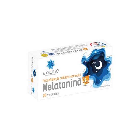 Melatonina 3 miligrame BioSunLine 30 comprimate Helcor