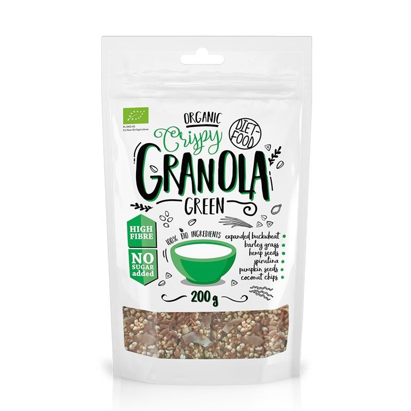 Mic Dejun Granola cu Green Mix Bio Diet Food 200gr