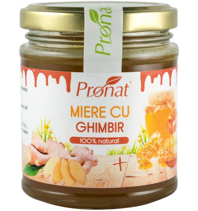 Miere cu Ghimbir 220 grame Pronat