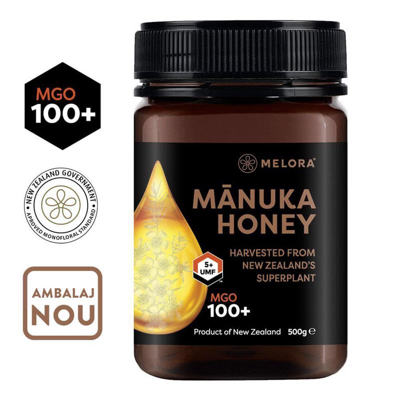 Miere de Manuka Melora MGO 100+ 500 grame New Zealand