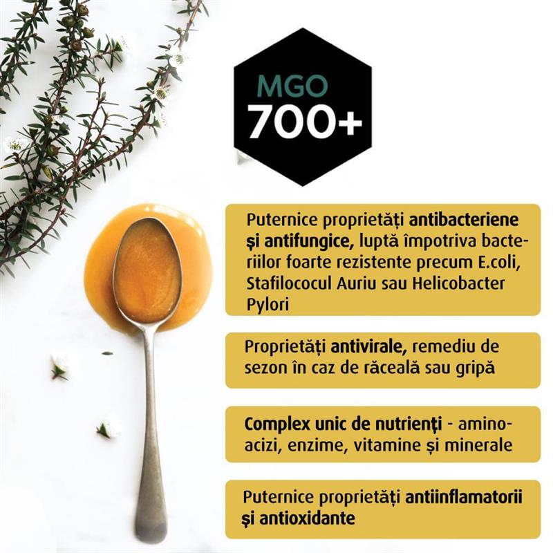 Miere de Manuka Melora MGO 700+ 250 grame New Zealand