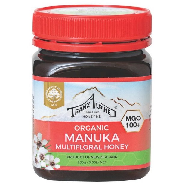 Miere de Manuka MGO 100+ Bio 250 grame TranzAlpine