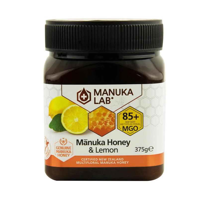 Miere de Manuka Poliflora Naturala cu Lamaie MGO 85+ 375gr New Zealand