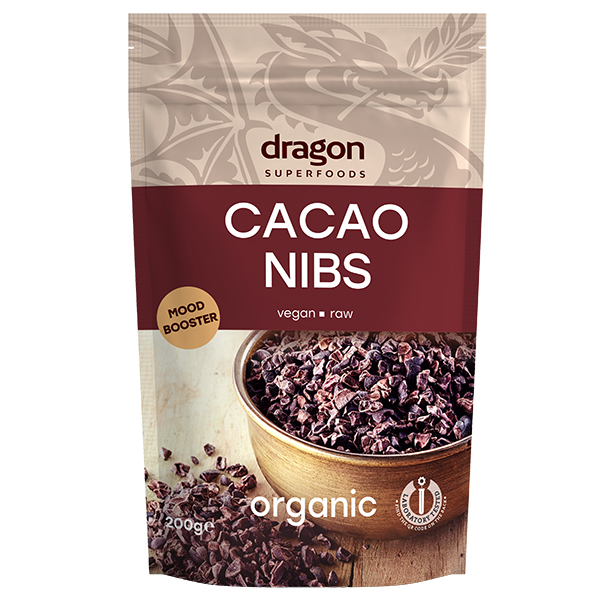 Miez din Boabe de Cacao Criollo Bio Dragon Superfoods 200gr