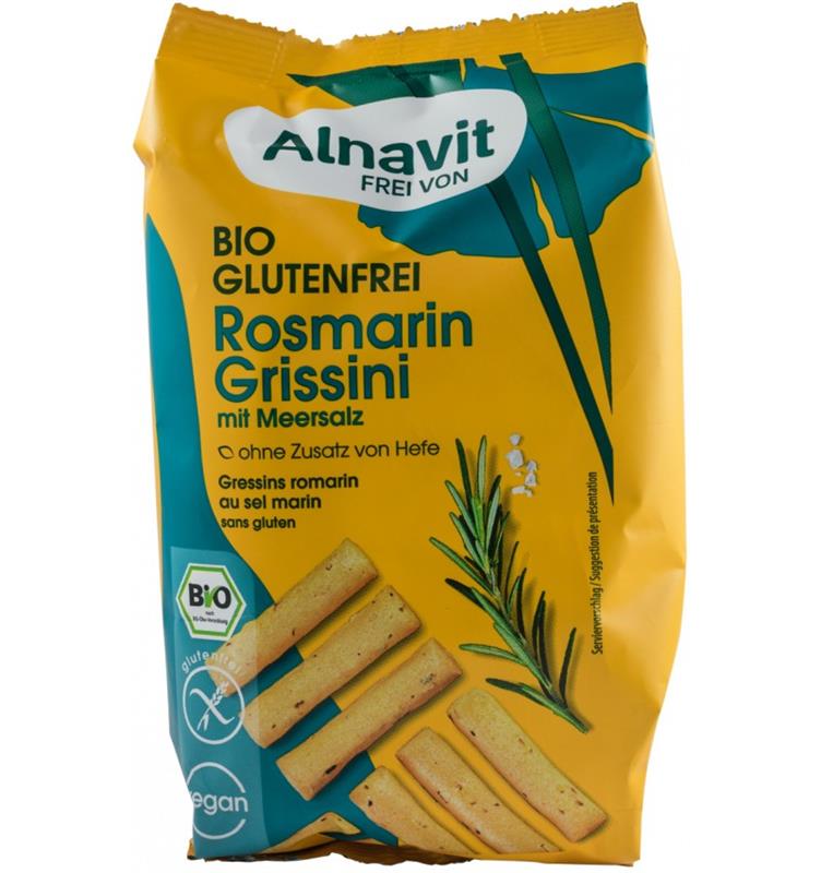 Mini Grisine cu Rozmarin si Sare De Mare Bio 100gr Alnavit