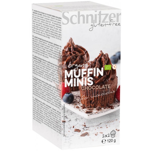 Mini Muffins cu Ciocolata Fara Gluten Bio 120gr Schnitzer