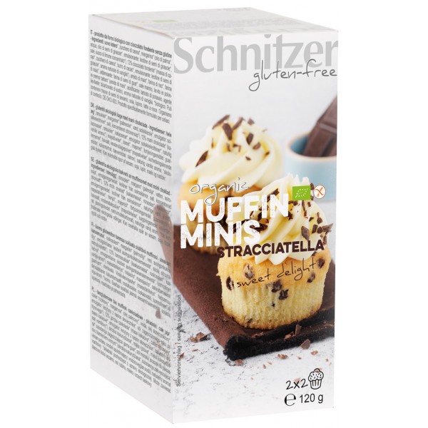 Mini Muffins cu Stracciatella Fara Gluten Bio 120gr Schnitzer