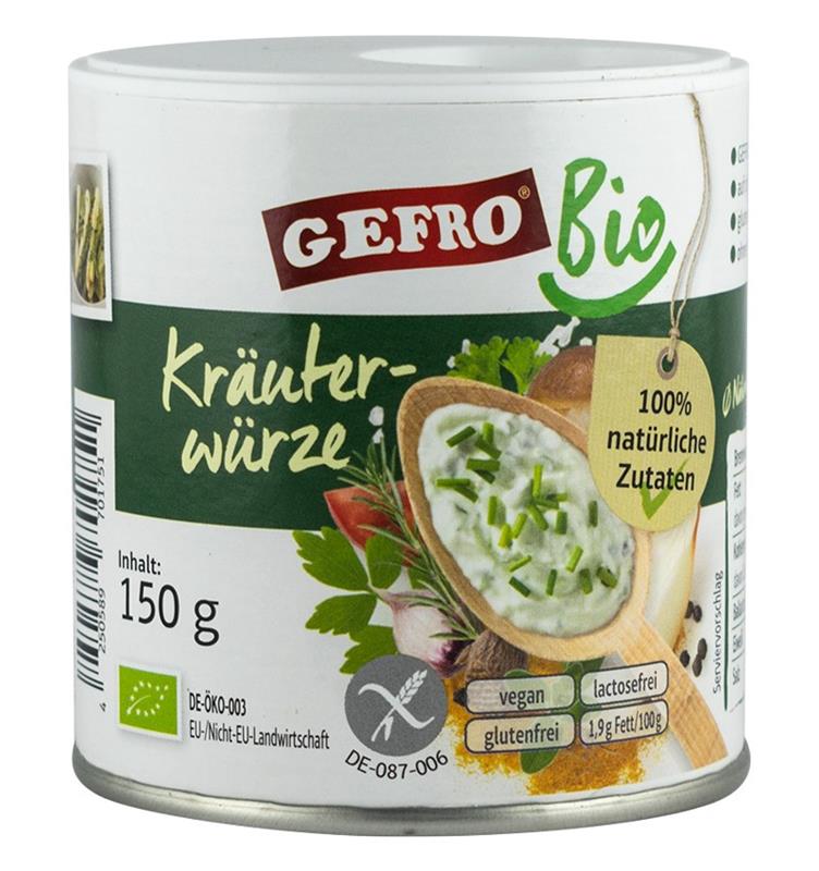 Mix de Mirodenii si Plante Aromate Fara Gluten Bio 150gr Gefro