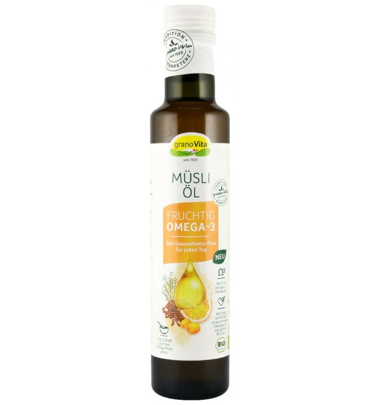 Mix de Uleiuri Bogate in Omega 3 cu Aroma de Fructe pentru Musli Bio 250ml Granovita