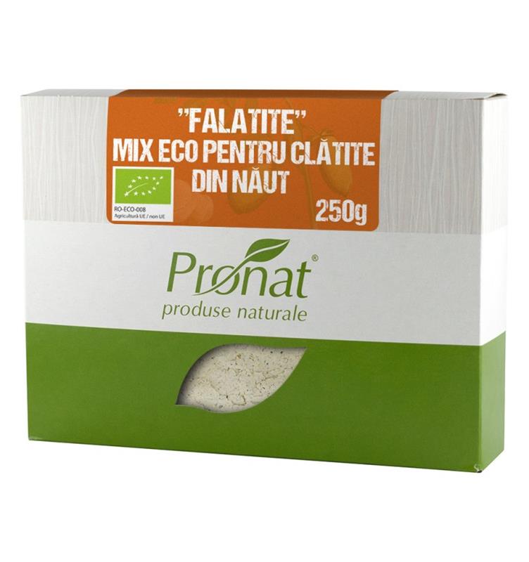 Mix din Faina de Naut cu Condimente pentru Clatite Falatite Bio 250 grame Pronat