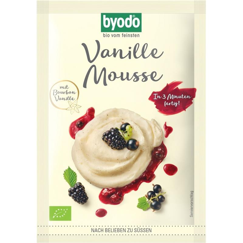 Mix pentru Mousse de Vanilie Fara Gluten Bio 36 grame Byodo