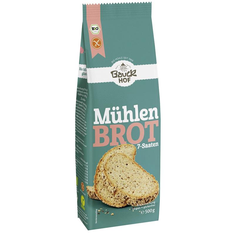 Mix pentru Paine de Moara Fara Gluten Bio 500 grame Bauck Hof