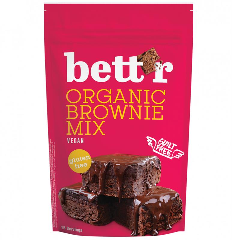 Mix pentru Prajitura Brownie Fara Gluten Bio 400 grame Bettr