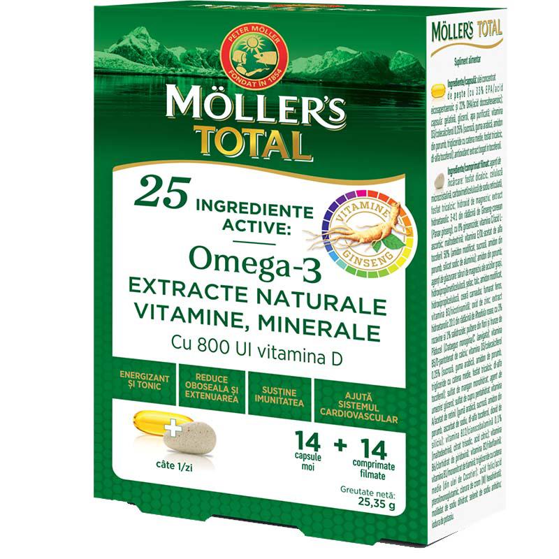 Moller's Total 14 capsule + 14 comprimate Moller's