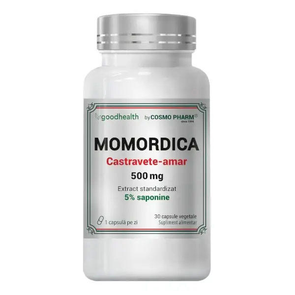 Momordica Extract de Castravete Amar 500 miligrame 30 capsule Cosmo Pharm