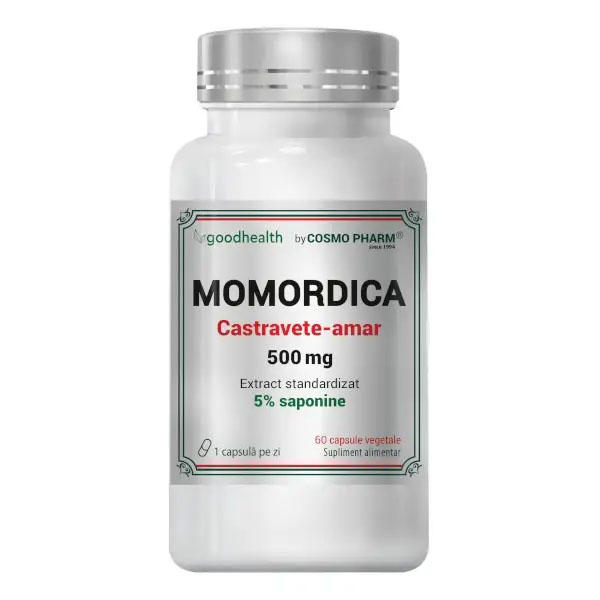 Momordica Extract de Castravete Amar 500 miligrame 60 capsule Cosmo Pharm