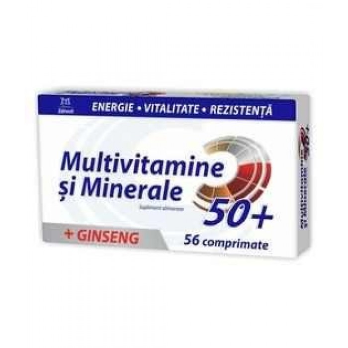 Multivitamine + Minerale + Ginseng 50+ Zdrovit 56cpr