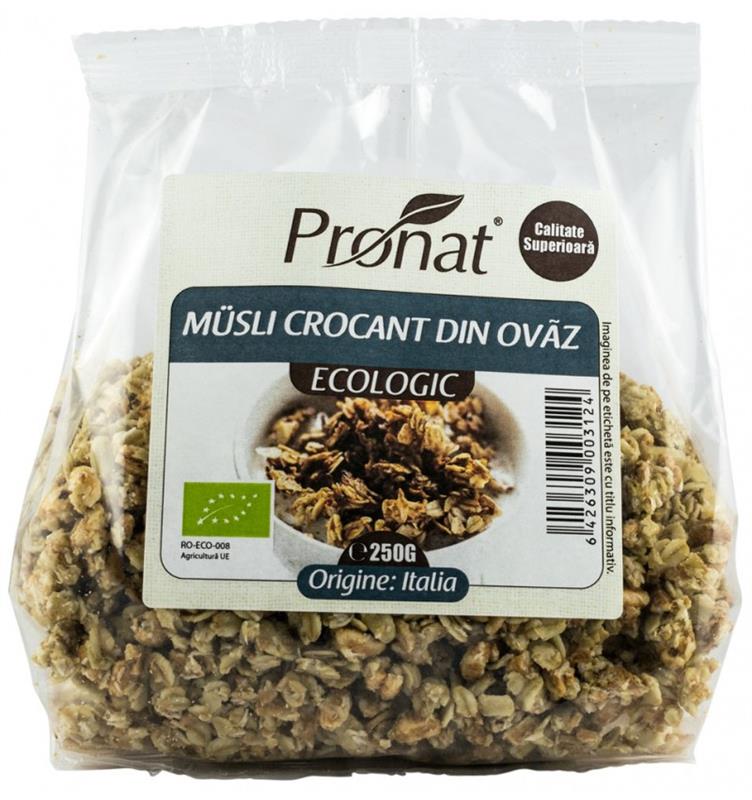 Musli Bio Crocant din Ovaz Pronat 250gr