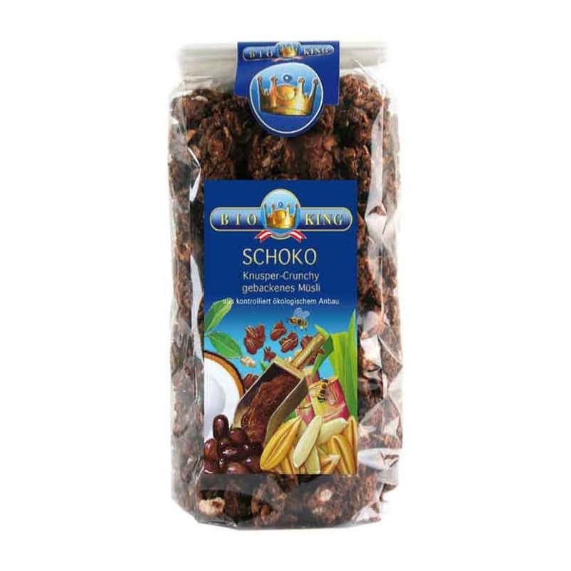 Musli Crocant cu Ciocolata si Alune Bio 375 grame Bio King