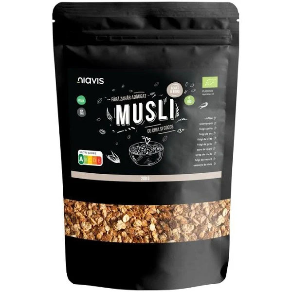 Musli cu Chia si Cocos Bio 200 grame Niavis