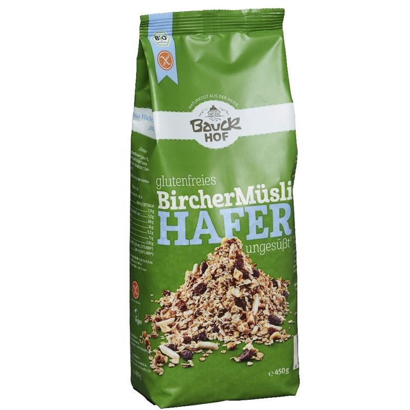 Musli cu Ovaz Fara Gluten Bio Bircher 450 grame Bauck Hof