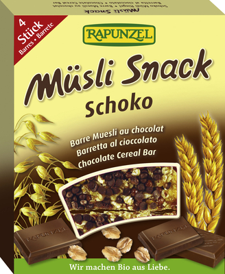 Musli Snack Ciocolata Rapunzel 116gr