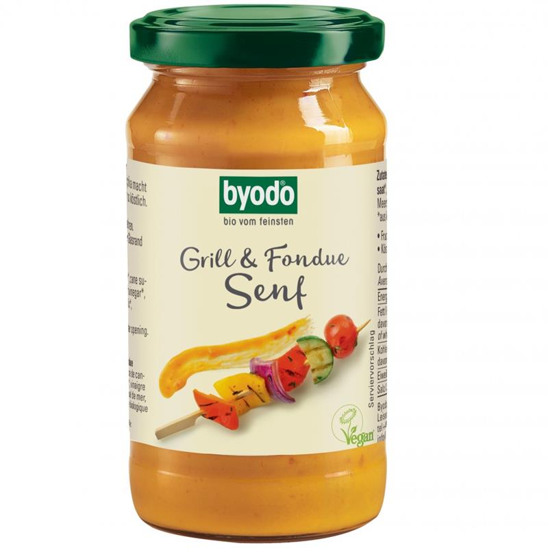 Mustar Bio Gratar&Fondue Fara Gluten Byodo 200ml