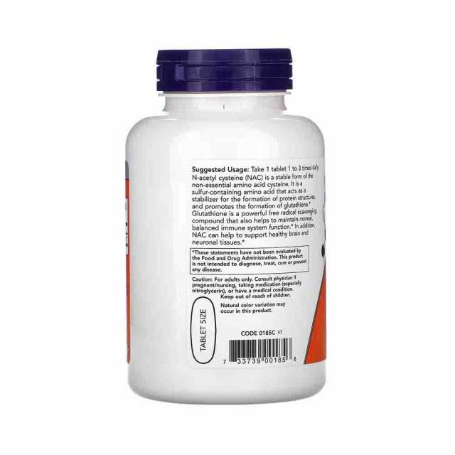 NAC N-Acetyl Cysteine 1000 miligrame 120 tablete Now Foods