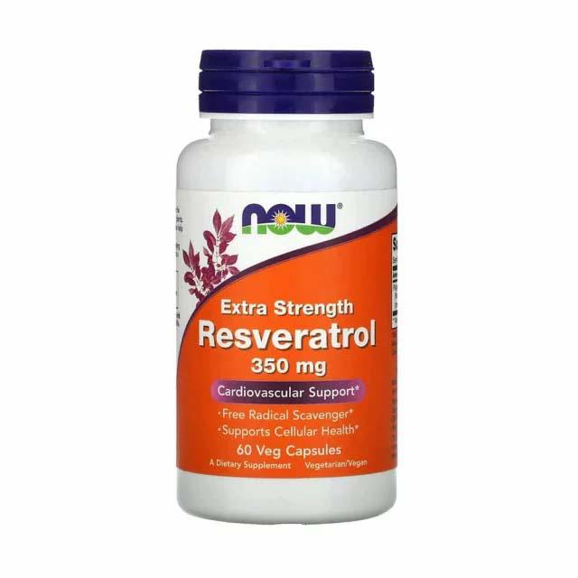 Natural Resveratrol Extra Strength 350 miligrame 60 capsule Now Foods