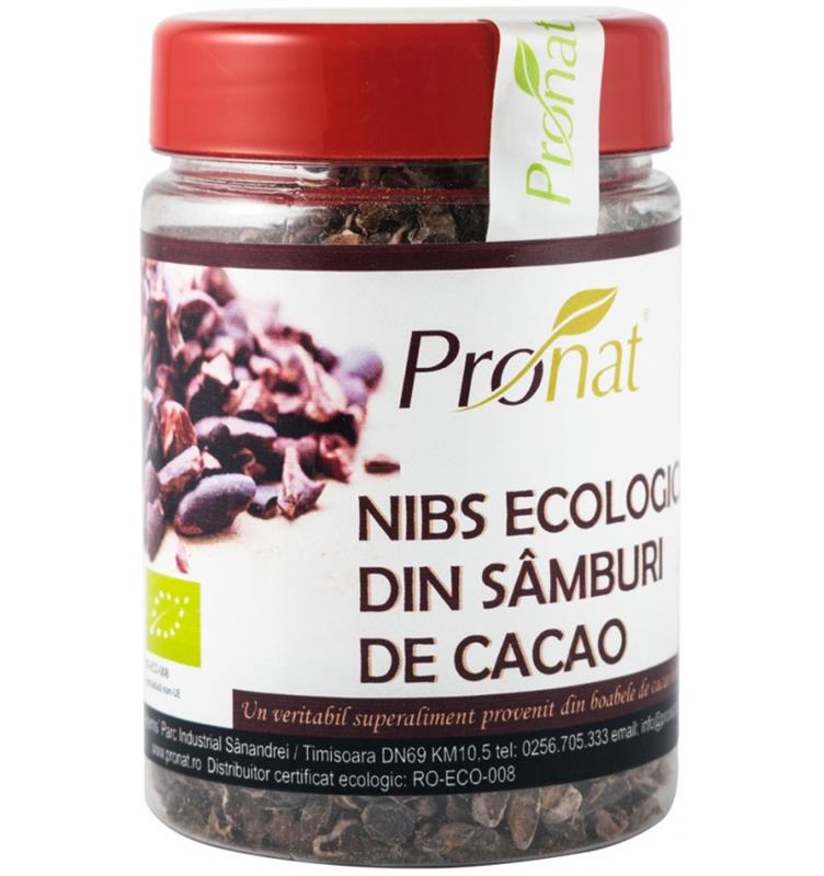 Nibs Bio din Samburi de Cacao Pronat 130gr