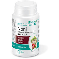 Noni Extract cu Vitamina C Naturala Rotta Natura 30cpr