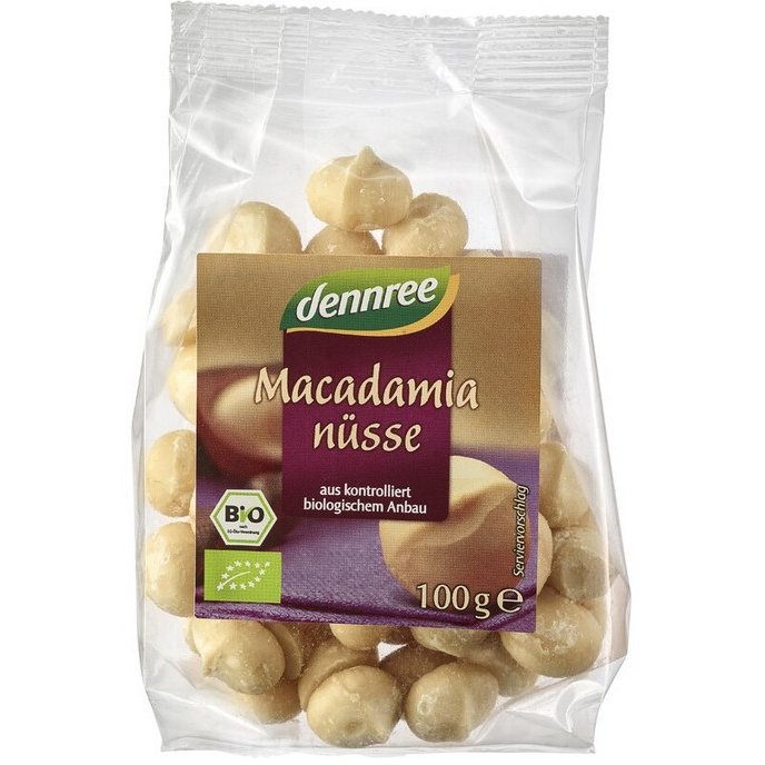 Nuci Macadamia Bio 100 grame Dennree