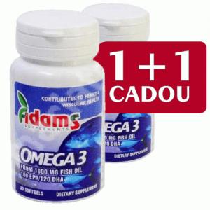 Omega 3 1000mg Adams Vision 30cps 1+1 cadou