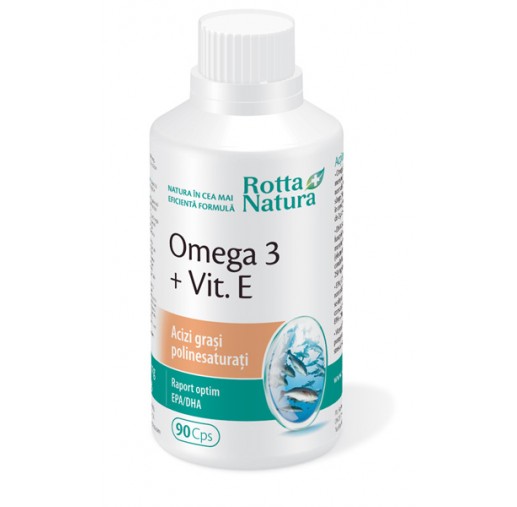 Omega 3 1000mg + Vitamina E Rotta Natura 90cps