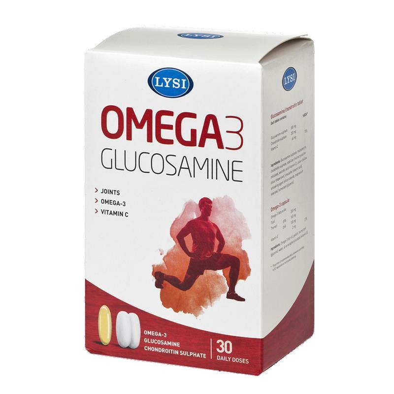 Omega 3 30cps + Glucosamine & Chondroitin Lysi Saga Sanatate 60cps