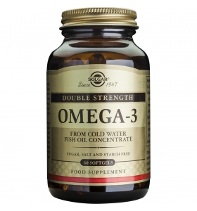 Omega 3 Dublu Concentrate Solgar 60cps