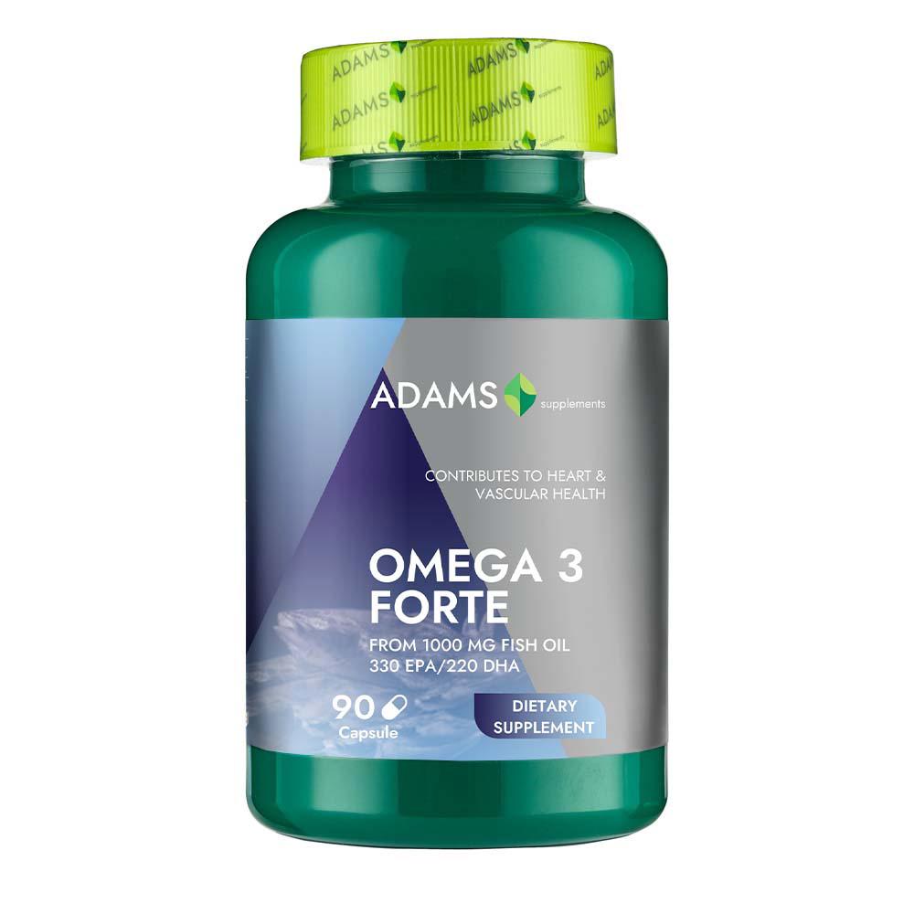 Omega 3 Forte 1000 miligrame 90 capsule Adams