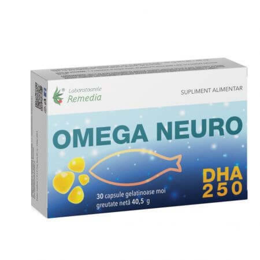 Omega Neuro DHA 500 miligrame 30 capsule Remedia